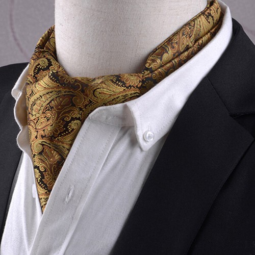 Men black gold paisley - men's,