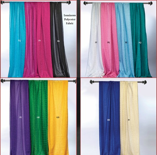 Fabric sparkle drapes swags - drapes,