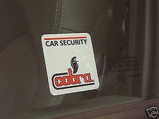 2x Cobra Car Alarm Window