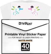 40 x Matte White Inkjet