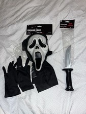 Ghost Face Scream Mask for Halloween Horror Haunted House Movie Mask And Extras