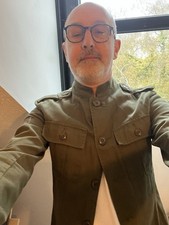 Pretty Green Mandarin Collar