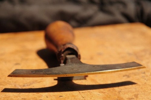 Brass bookbinder hand tool - brass,