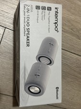 Intempo Aria Duo Speaker Magnetic Portable Bluetooth Rechargeable Grey
