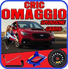 Ruotino Di Scorta 5Fori Misura Da 16 Per  Subaru Impreza Kit Cric Crick + Chiave