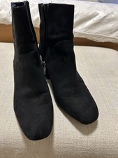 Zara faux suede ankle boots