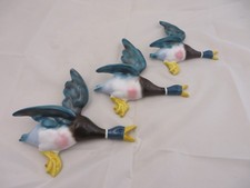 SET OF THREE FLYING DUCKS