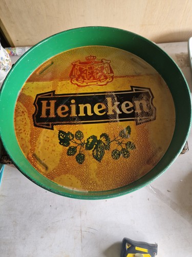Vintage heineken metal beer - heineken,