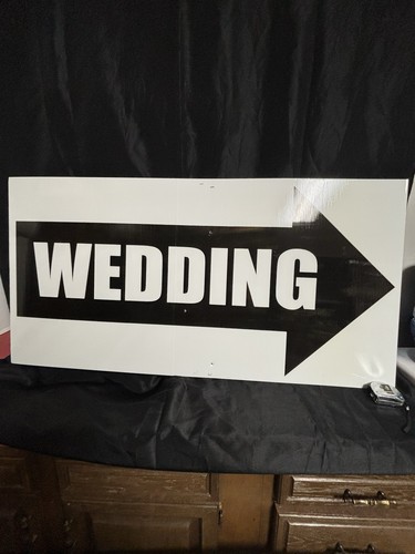 Wedding direction sign black - direction,
