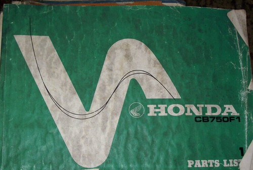 Honda cb750f1 part list - honda,