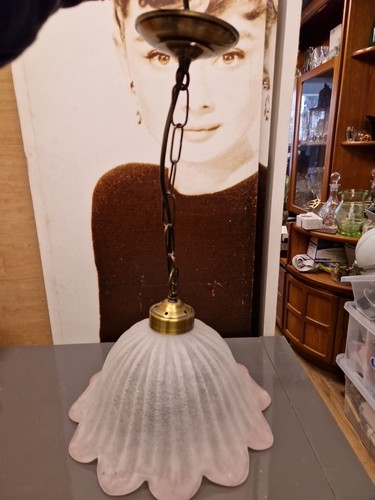 Vintage brass hanging ceiling - brass,