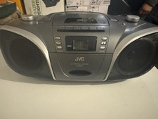 JVC RC-EZ51 PORTABLE CD, RADIO TAPE PLAYER / RECORDER SILVER COMPACT BOOMBOX