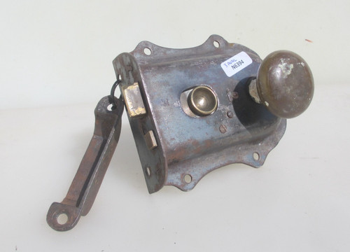Antique iron bathroom door rim - door,