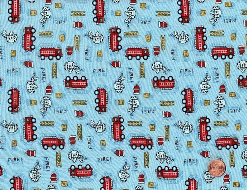 Knit cotton blend fabric blue - cotton,