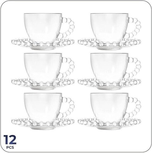 Pcs clear glass tea cup - glass,