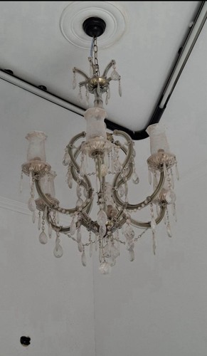 Vintage crystal chandelier - vintage,