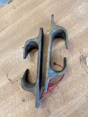 Pair vintage bronze skene - pair,