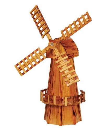 Garden windmill wooden - 41",