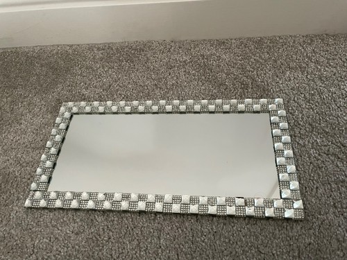 Glass mirror candle tray - ,