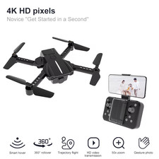 Black K10 Mini Pocket Drone