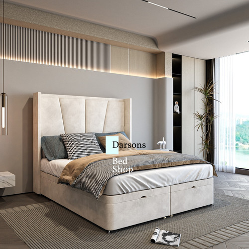 Plush velvet divan - plush, bed