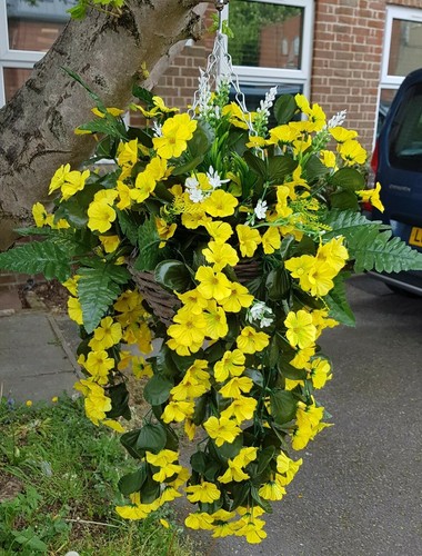 Artificial hanging basket - artificial,