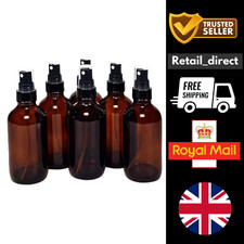 6 x 120ml Amber Spray Bottles