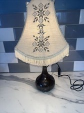 Servlite Lamp mosaic style with beautiful shade  22” with shade on