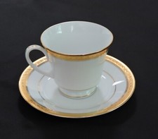 Noritake Signature Gold 4276 Footed Cup & Saucer Set.