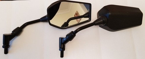 Carbon look mirrors - carbon, pair