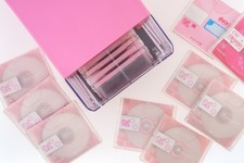 TEAC Push-Button Automatic MD minidisc Case ( HOT Pink) +20 Disc Lot SONY LUMINA