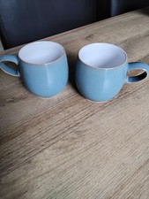 Two Denby Azure Small Curve