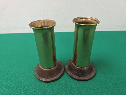 Pair trench art brass - art,