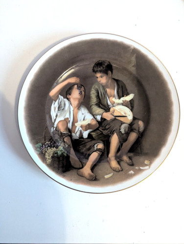 Beggar boys eating grapes - beggar,