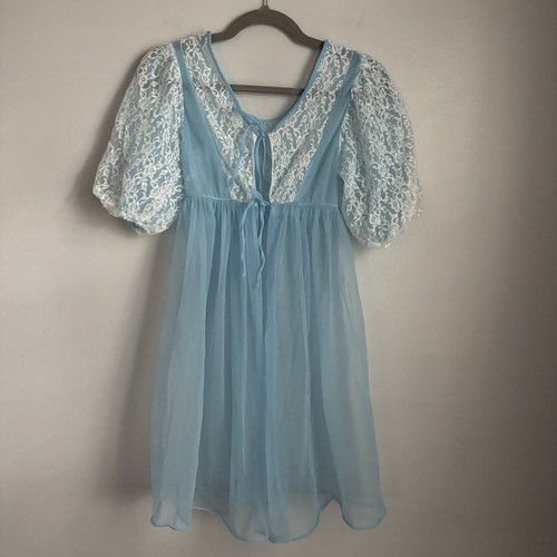 Vintage sheer blue lace - vintage,