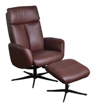 Swivel Recliner Chair Chestnut