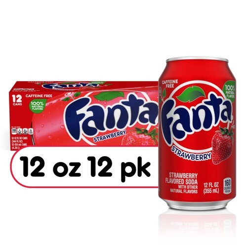 Fanta strawberry soft - strawberry, drink