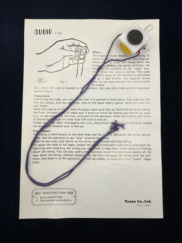 Vintage tenyo cubio magic - vintage,