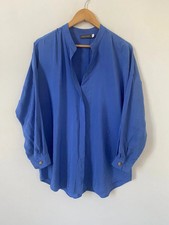 Mint Velvet Blouse Medium Blue