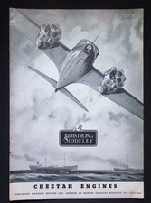 Original 1940 Advert Armstrong Siddeley Cheetah Aircraft Engines