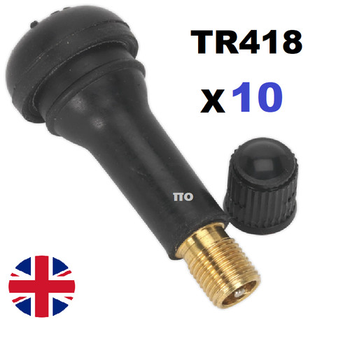 10x tr418 brass tubeless tyre - tr418,