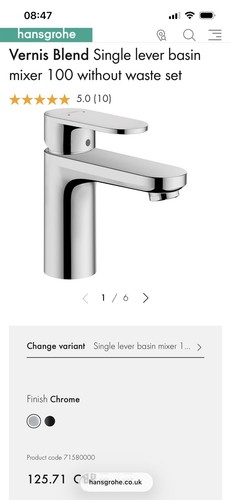 Hansgrohe vernis single lever - single,
