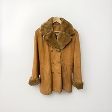 Vintage Suede Leather Afghan