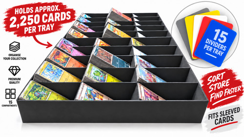 Trading card storage - card, organiser