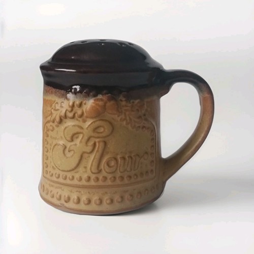 Vintage stoneware flour - vintage,