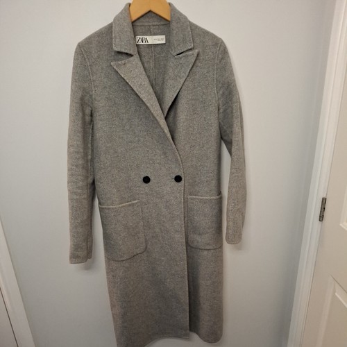 Zara ladies grey coat - grey,