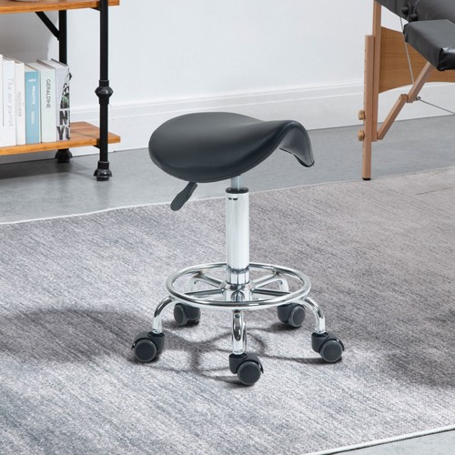 Saddle stool rolling salon - saddle,