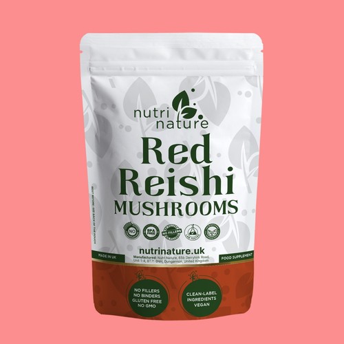 Red reishi organic mushroom - reishi,