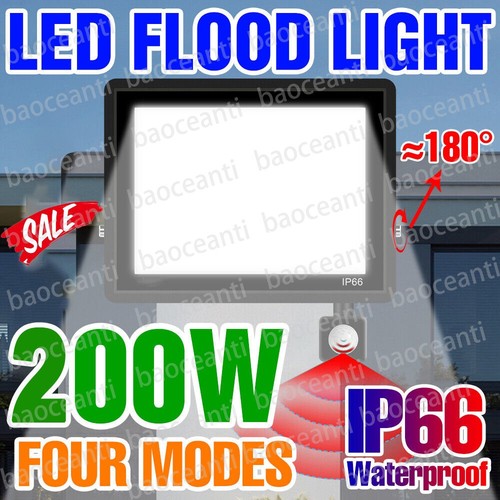 Led floodlight pir motion - led,