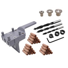 41pcs 6/8/10mm Drill Bit Woodworking Dowel Jig Drilling Doweling Hole Saw2142